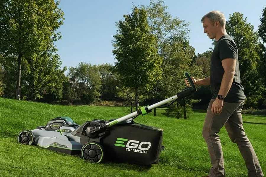 lawn mower self propelled electric