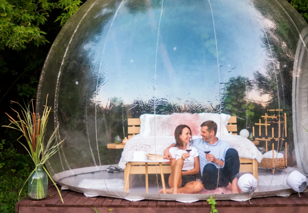 bubble tent stargazing